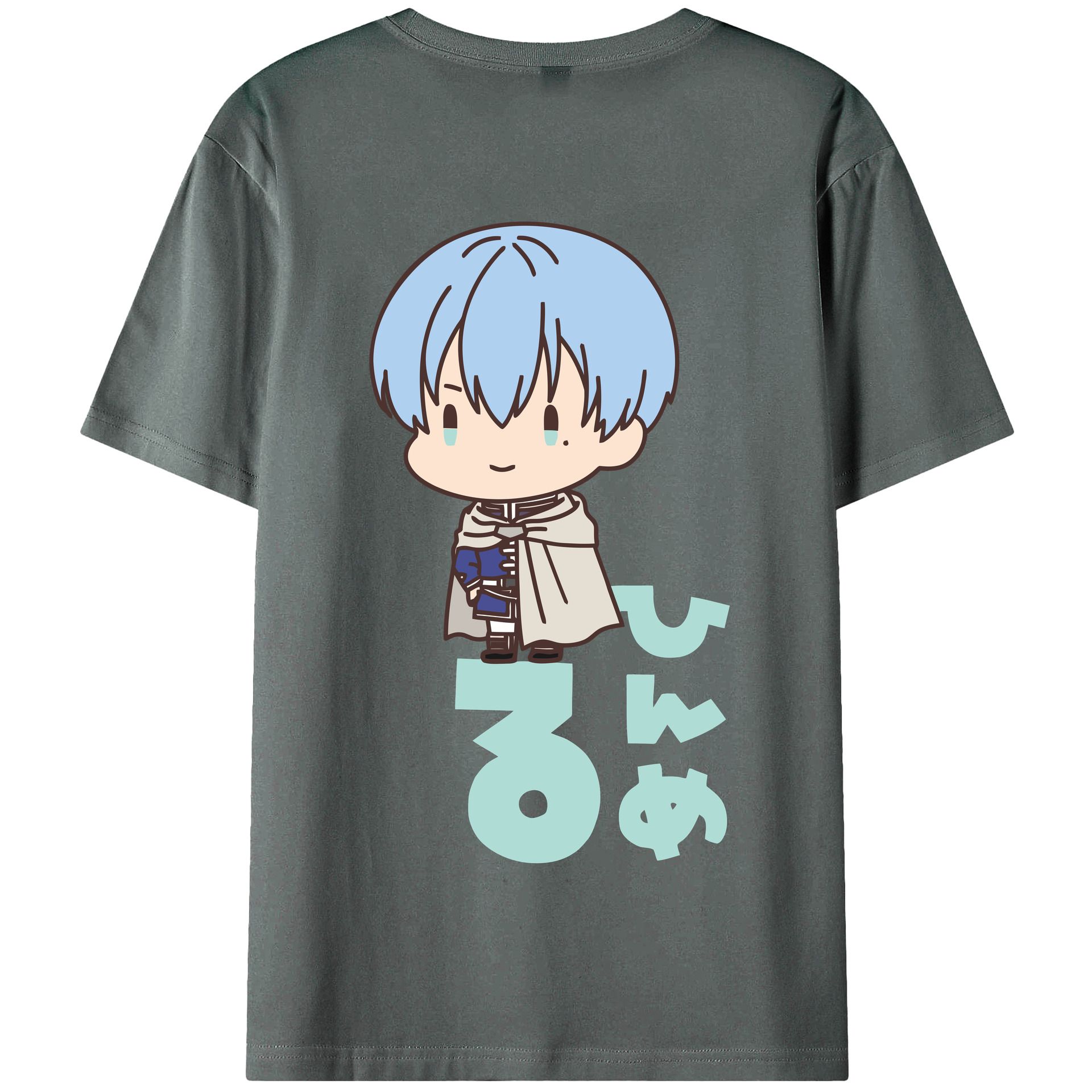 （画像用） 葬送のフリーレン Frieren 綿100％半袖Tシャツ（背面プリント）
